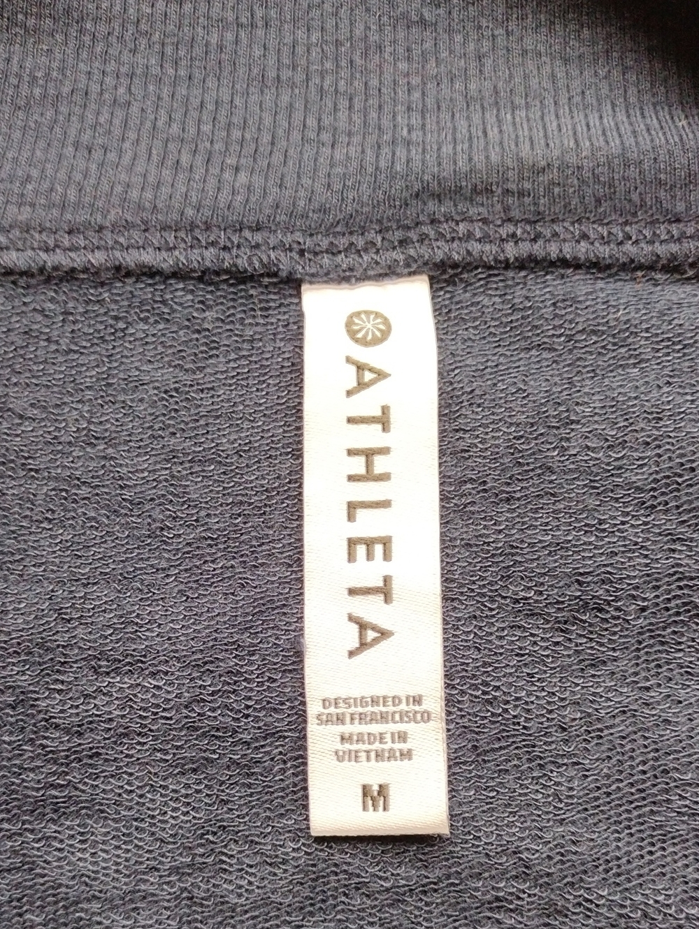 Athleta Studio Barre Sweatshirt Size M Navy NWT